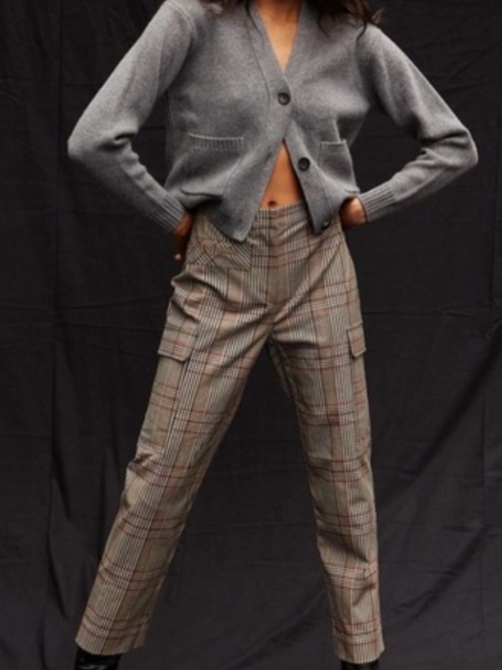 Thakoon Pants Cargo Size 10  Classic Plaid Cargo